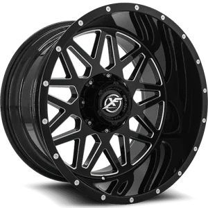 XF Off-Road – XF-211 – Black – 22″x12″ -44mm – Summer Wheels – XF-211221251271397-44GBML